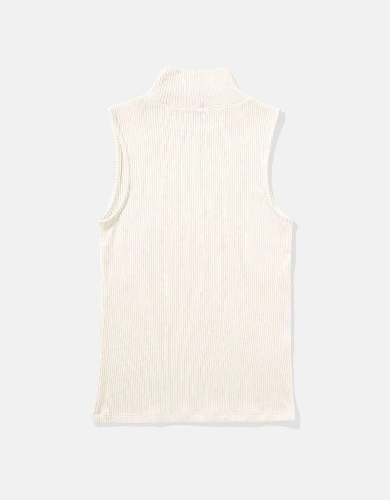 American Eagle AE Ribbed Mock Neck Tank Top